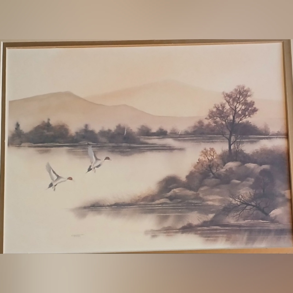 Vintage F. Massa Landscape Print | Very Heavy - Picture 2 of 11